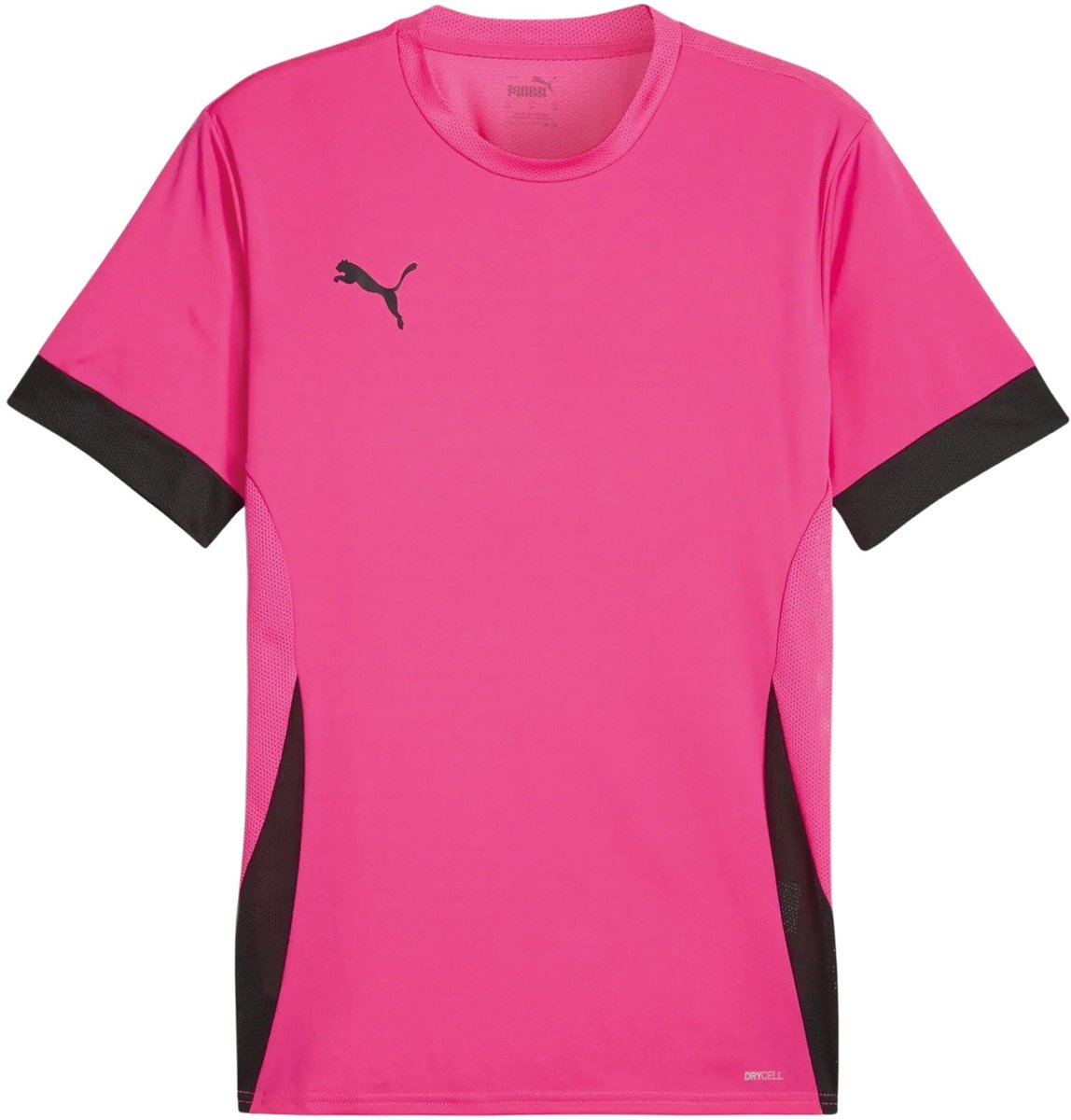 Puma teamgoal matchday jersey heren sportshirt - fluro pink pes- black- black