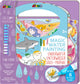 Avenir magico dipinto ad acqua: libro sott'acqua 21,7x2x22,7 cm, 6 pagine riutilizzabili con gioco 3 in 1, 3+