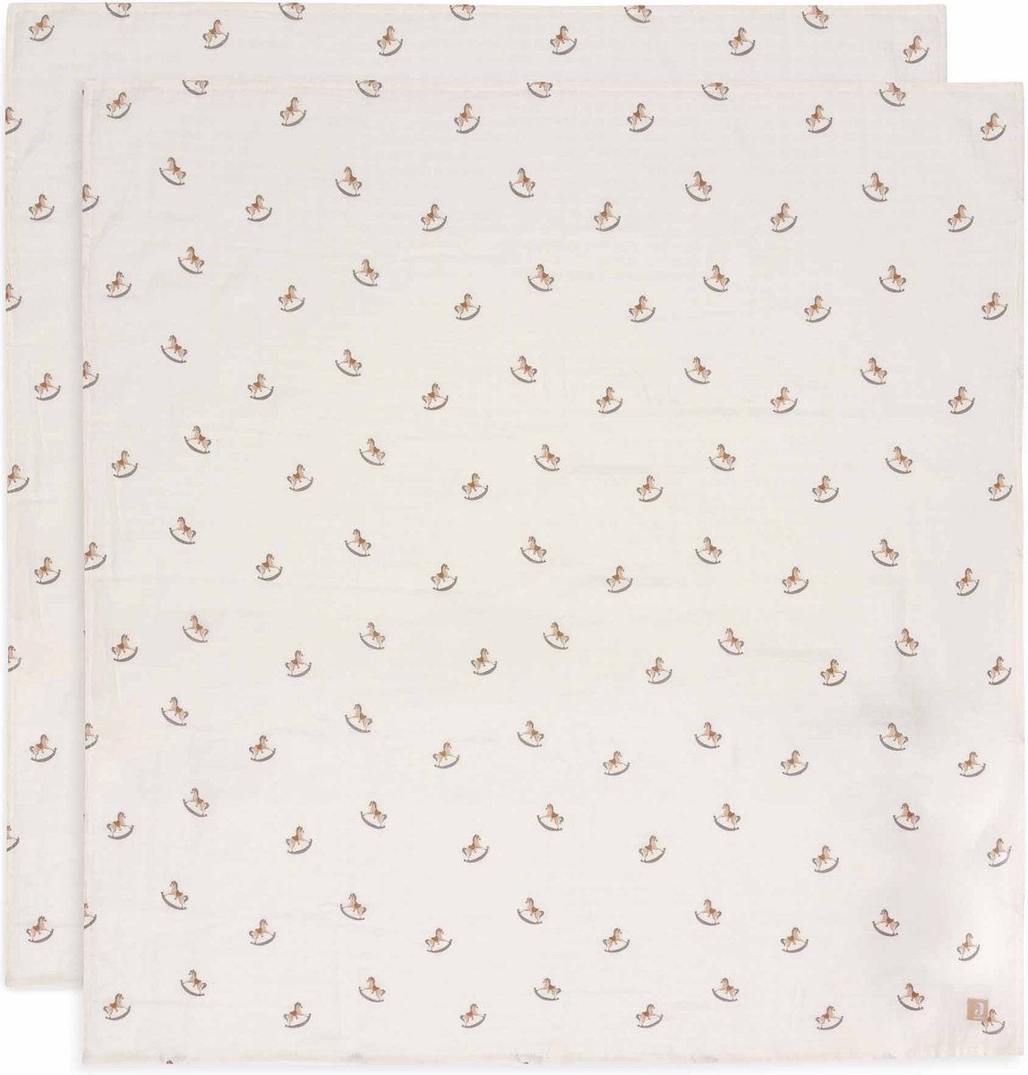 Jollein - paño hidrófilo grande 115x115cm - paño envolvente - algodón suave - 2 piezas - paseo nostálgico