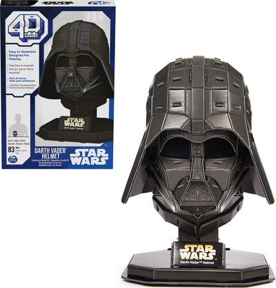 4d build star wars - darth vader - 3d puzzel - 83 stuks - kartonnen bouwpakket