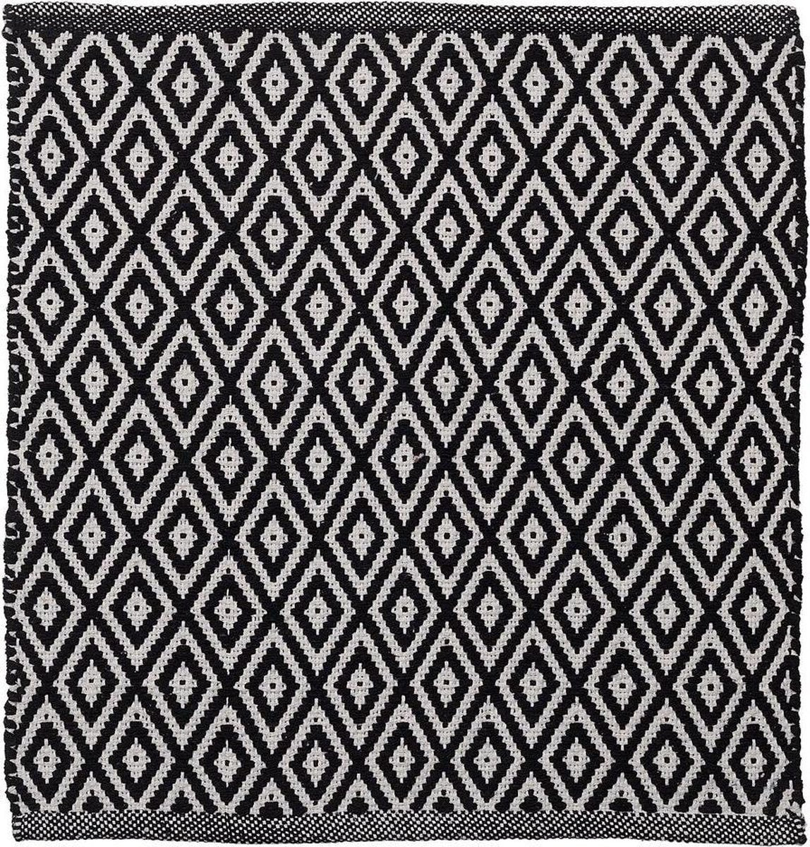 Sealskin - alfombra de baño enrejada 60x60 cm - algodón - negro