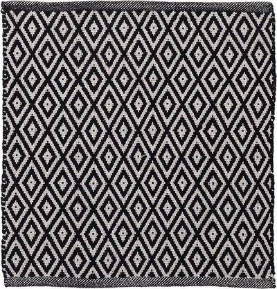 Sealskin - trellis badmat 60x60 cm - katoen - zwart