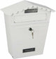 Cassetta delle lettere EDM acciaio bianco classico (29,5 x 10,5 x 35,5 cm)