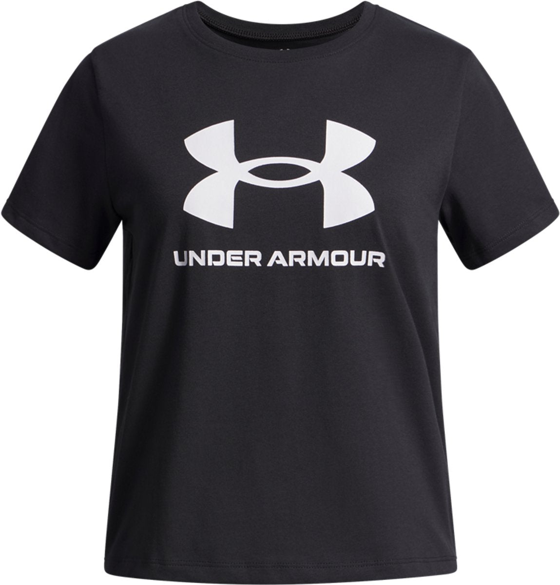 Camiseta deportiva unisex Under Armour ua big logo ss - negro - blanco
