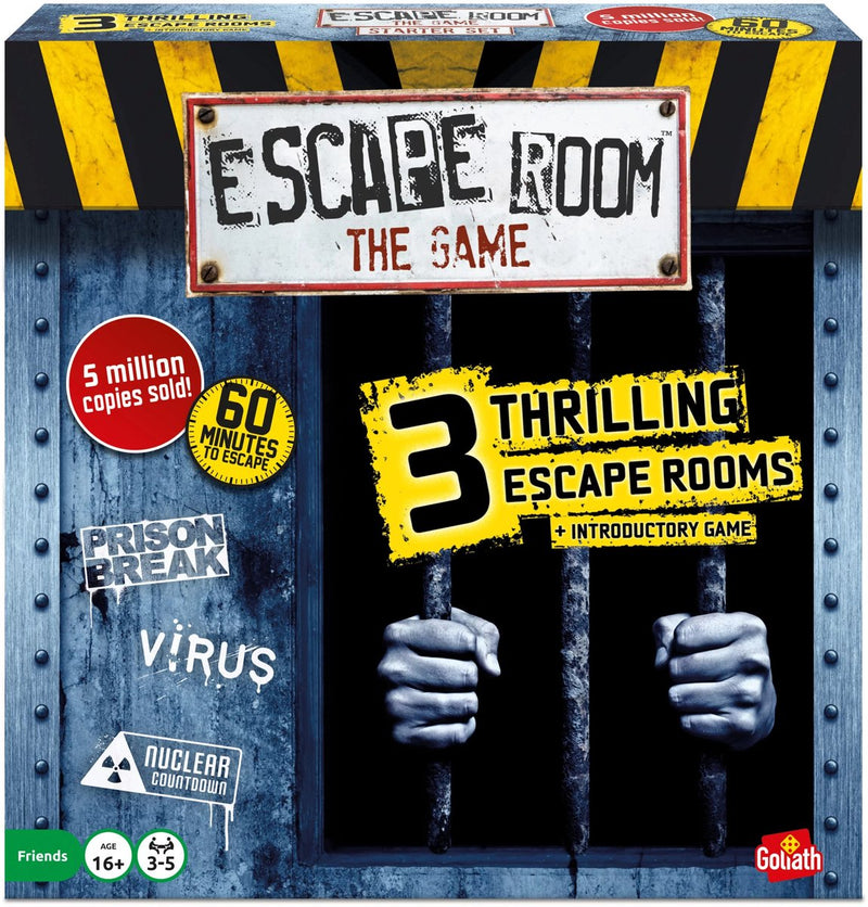 Gioco Goliath Escape Room - 3 emozionanti avventure per casa (inglese).
