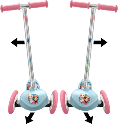 Stamp Disney frozen 3-wheel children's scooter - steering scooter - girls - white blue