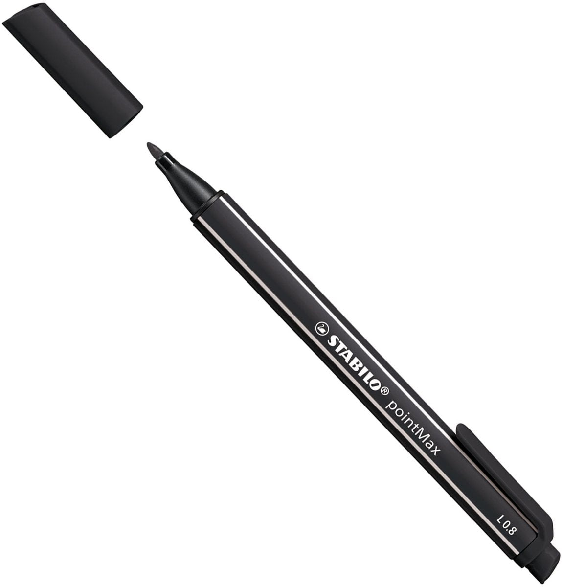 Stabilo Pointmax Hardtip Fineliner Negro (488 46)
