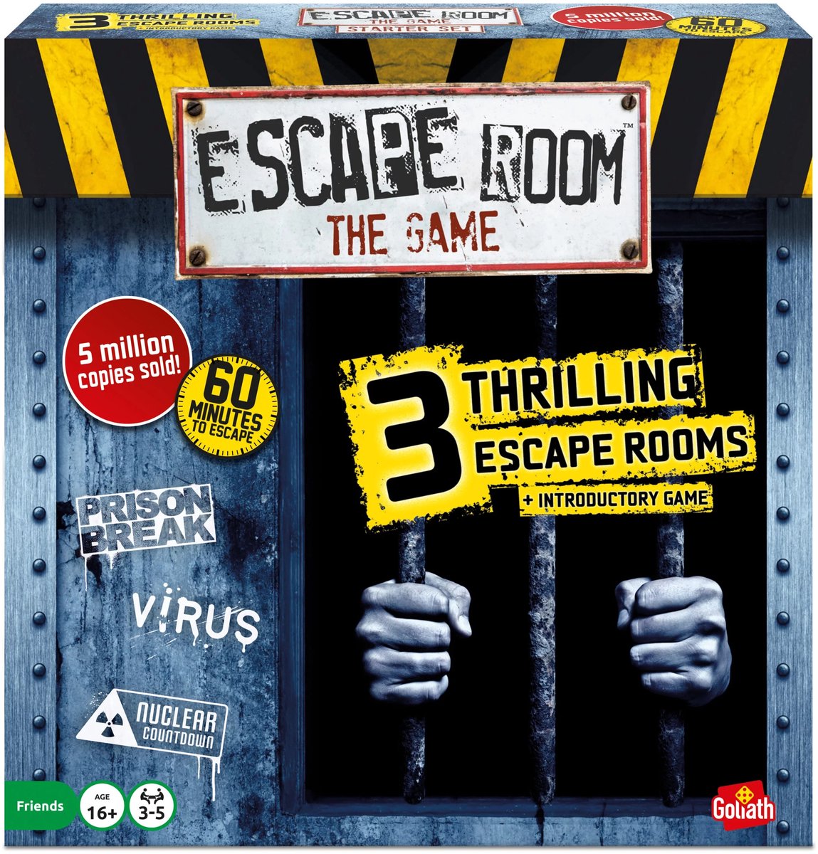 Goliath escape room spel - 3 spannende avonturen voor thuis (engelstalig).