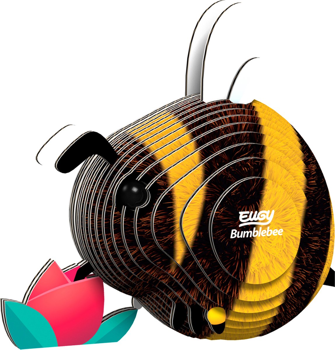 Puzzle 3d Eugy - calabrone - insetti - sostenibile - collezionali tutti - 6 anni