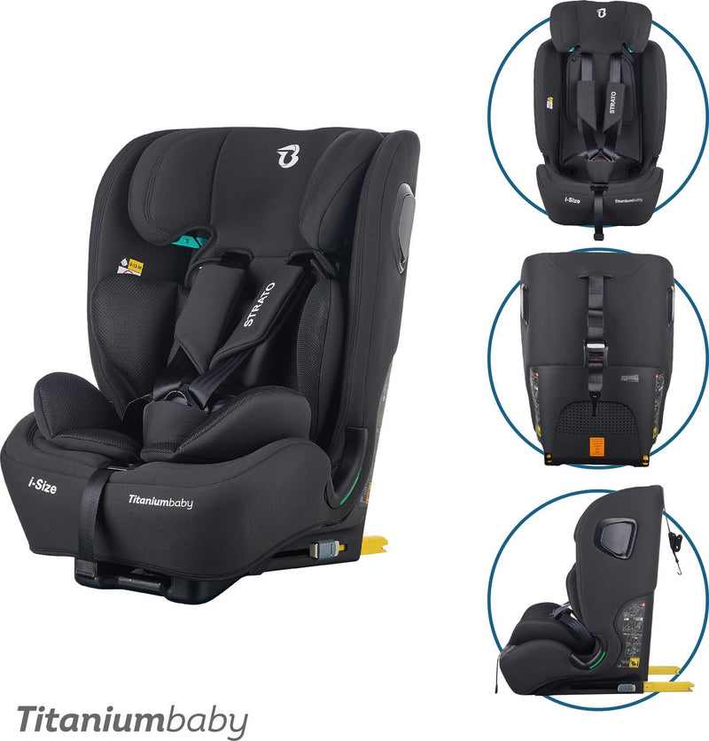 Titanium baby Seggiolino auto Titanium strato i-size nero