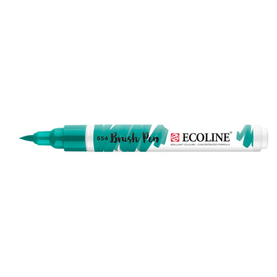 Ecoline • rotulador pincel verde pino 654