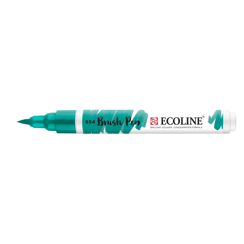 Ecoline • rotulador pincel verde pino 654
