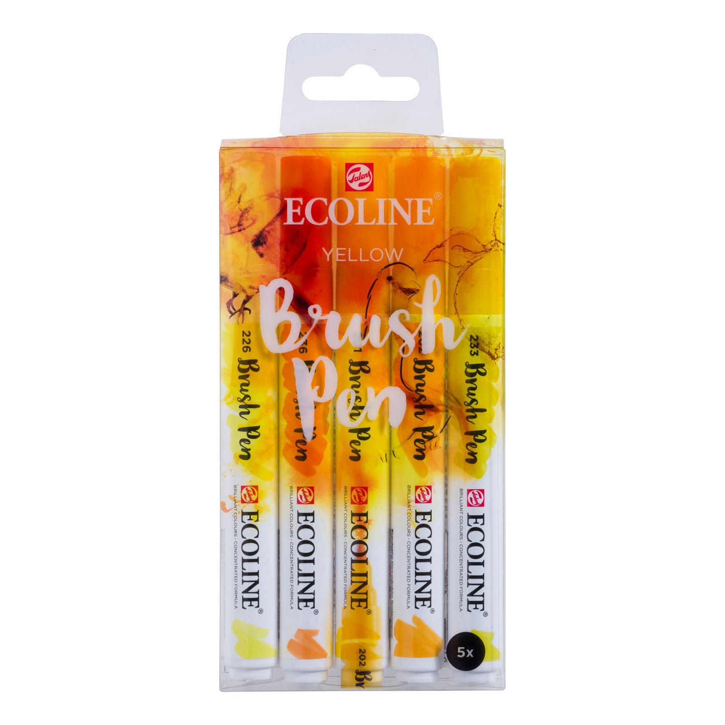 Ecoline • juego de 5 rotuladores amarillos