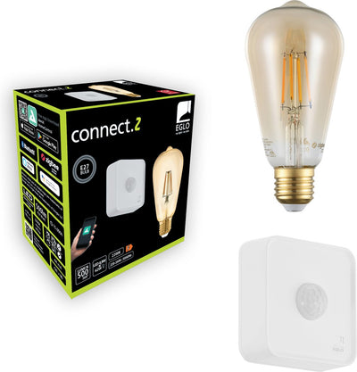 Eglo connect .z smart starter package - led lamp - sensor - e27 - 2200k - dimmable - zigbee
