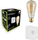 Pacchetto smart starter Eglo connect .z - lampada led - sensore - e27 - 2200k - dimmerabile - zigbee