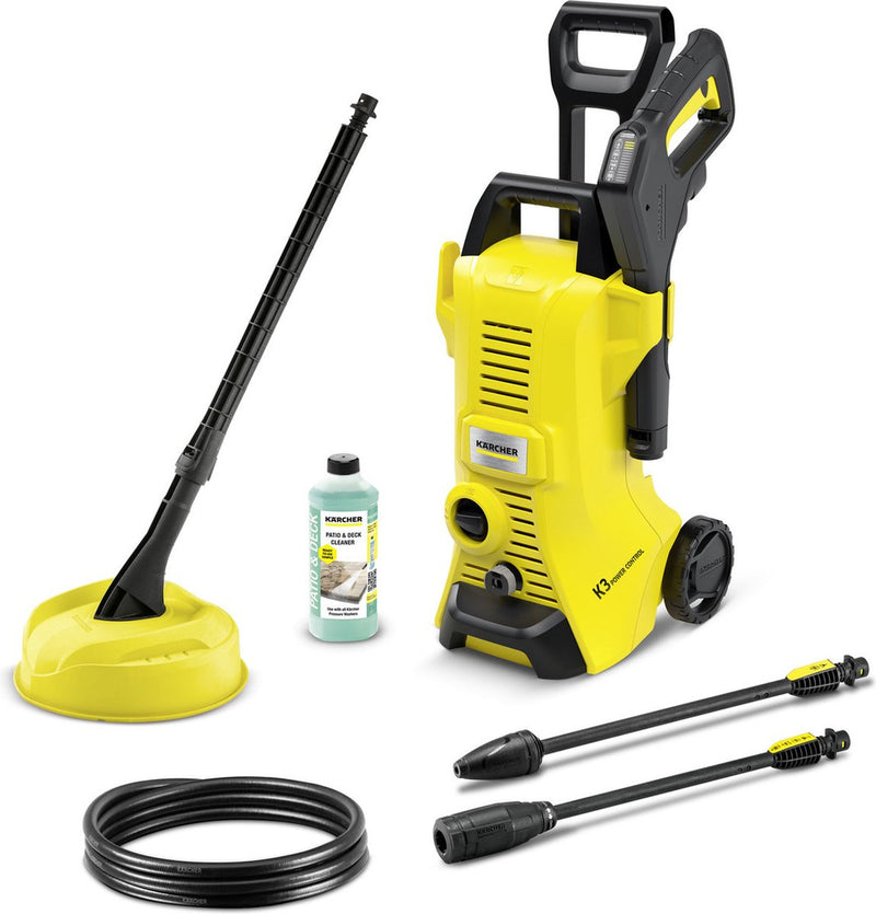 Idropulitrice domestica Kärcher k 3 power control - 120 bar - 380 l h - 25 m² h - idropulitrice per terrazza t 1 - adatta, tra gli altri, a. auto - biciclette - terrazzini - balcone - mobili da giardino e moto