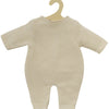 Heless poppen brei overall ecru, 28-35cm