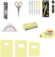 Ritorno a scuola di varie marche - set scuola completo - quaderni A4 A5, astuccio, set di cancelleria e geometrie - giallo pastello