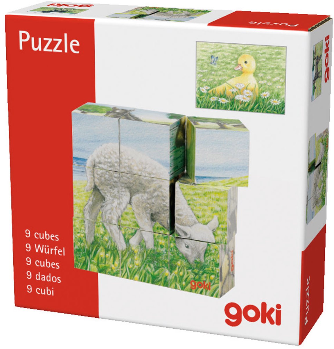 Goki Wooden Block Puzzle Farm