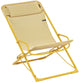 Lafuma transaswing - mecedora - silla de playa - sillón - ajustable - plegable - batyline - miel (amarillo)