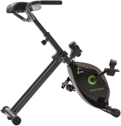 Cyclette Tunturi cardio fit d20 - pieghevole - cyclette da ufficio - cyclette con 8 livelli di resistenza - compatta