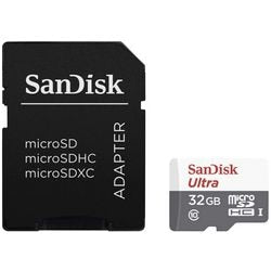 Scheda di memoria Sandisk Ultra Lite MicroSDHC UHS-I con scheda adattatore SD classe 32 GB