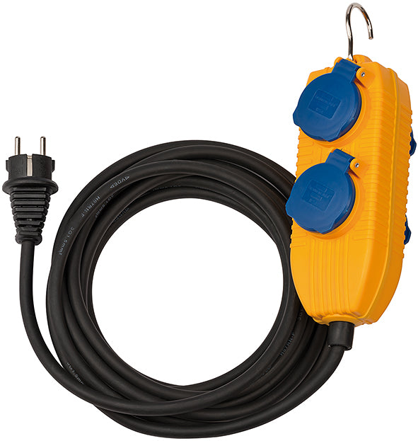 Cable de obra Brennerstuhl ip54 con bloque de enchufe 10m negro h07rn-f 3g1.5 - 1151740010