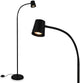 Briloner skriva - lámpara de pie - lámpara de pie para salón - lámpara de lectura - excl. gu10 - negro - 127,5cm