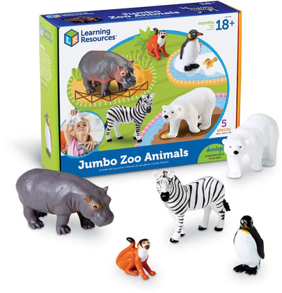 Risorse didattiche animali jumbo dello zoo - a partire da 18 mesi