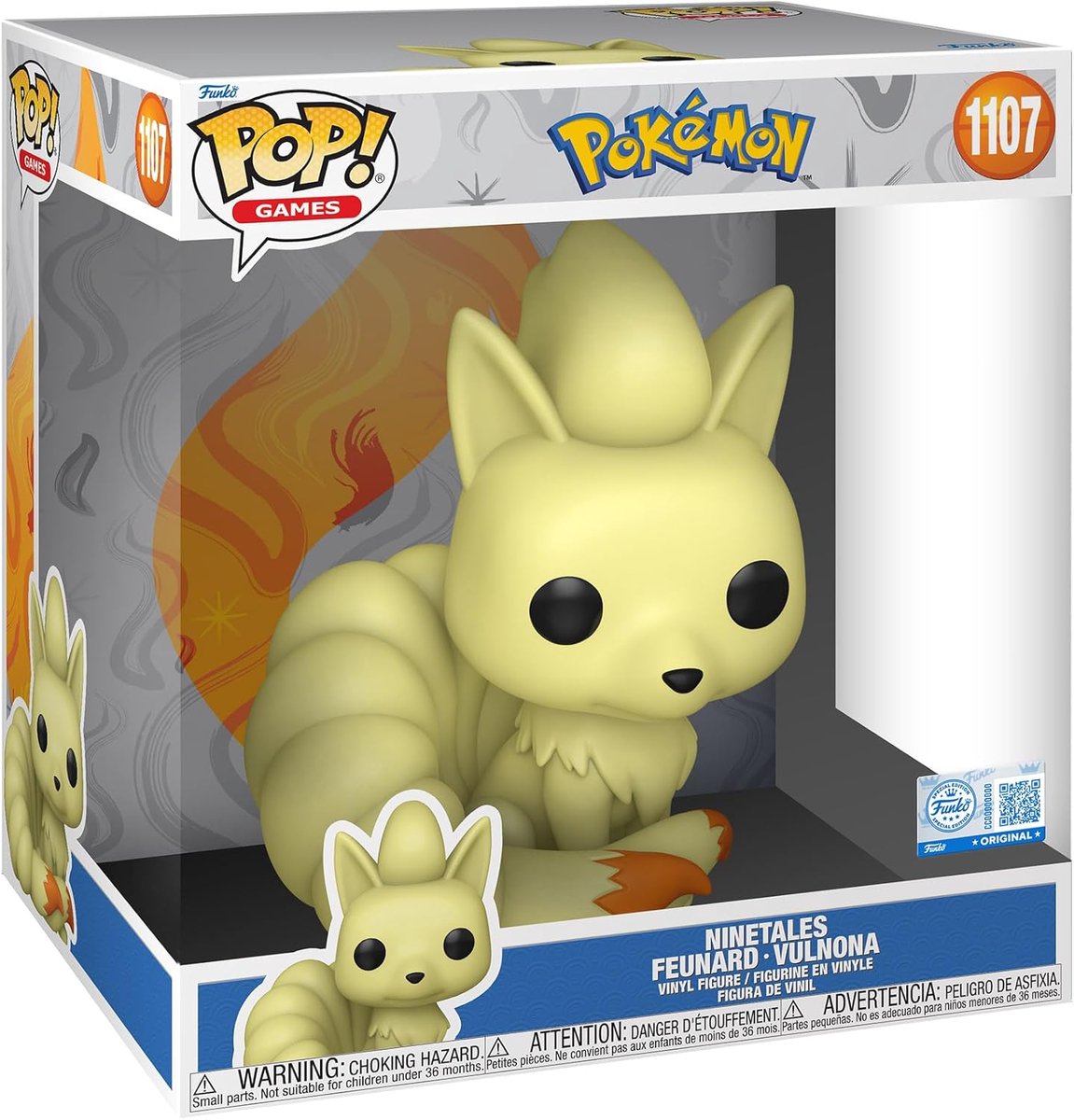 Funko pokémon ninetales vinylfiguur 1107 unisex pop! - neutraal - standard