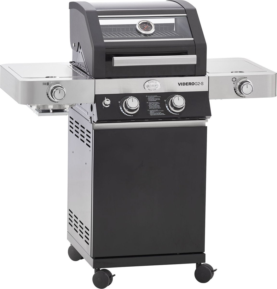 Barbacoa Rösle - barbacoa gas videro g2-s vario 30 mbar - acero inoxidable - negro