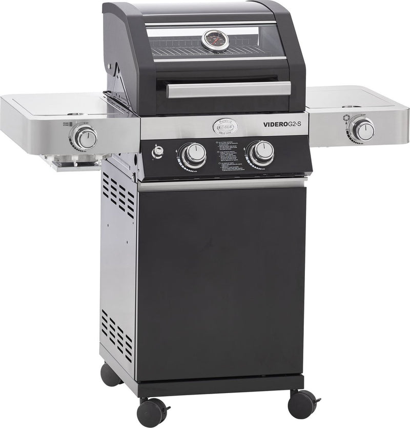 Barbecue Rösle - barbecue a gas videro g2-s vario 30 mbar - acciaio inossidabile - nero