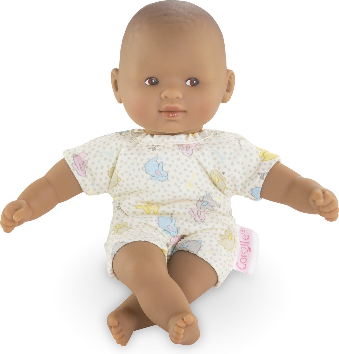 Corolle Mon Poupon Mini Calin Babypop Ojos marrones de conejo, 20 cm