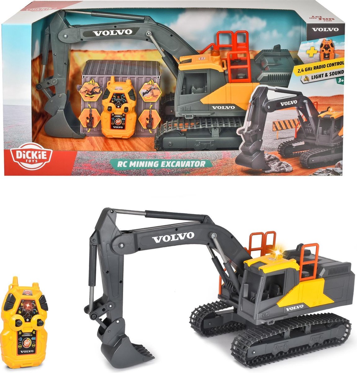 Dickie RC Volvo Mini Excavator Controrable Excavator