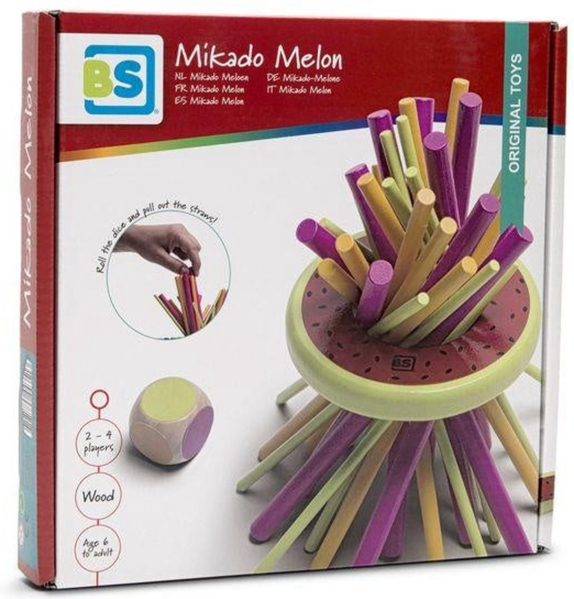 BS Toys Mikado Meloen Wooden Game, 31dlg.