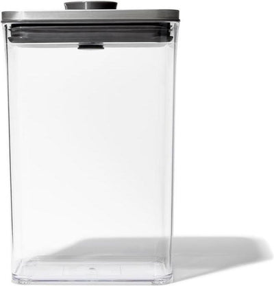 Oxo - recipiente de almacenamiento de acero pop - rectangular - mediano - 2,6 litros