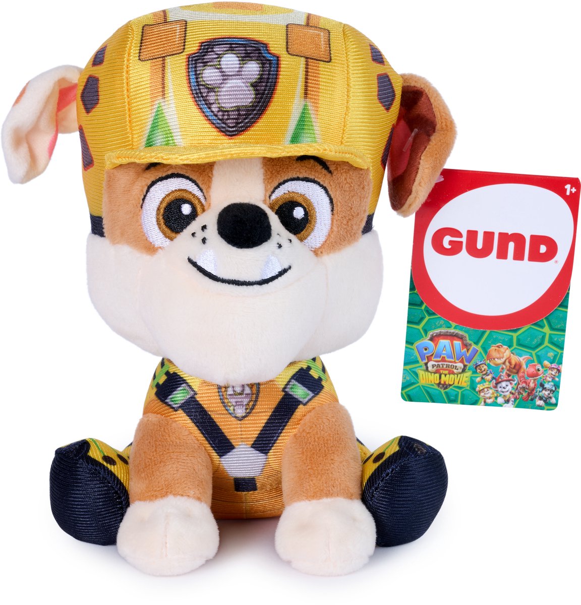 Paw Patrol Gund - Peluche de la película Dino de Rubble, peluche con licencia oficial, artículo de la película, 15,2 cm