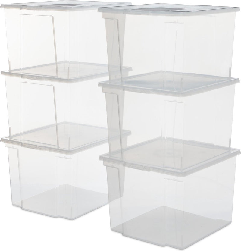 Scatola portaoggetti Iris utile - 30 l - plastica - trasparente - set da 6