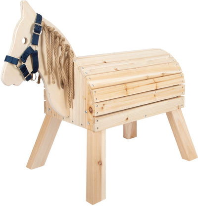 Cavallo di legno a piede piccolo compatto