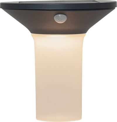 Aplique de exterior Eglo corbezzola - solar - 16 cm - sensor - blanco grafito