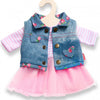 Doll dress with Giletje, 28-35 cm