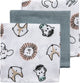 Toallitas bucales para animales bebés Meyco - paquete de 3 - hidrófilas - multicolor - 30x30cm