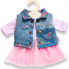 Heless doll dress with Giletje, 35-45 cm