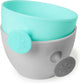 Ciotola skip hop skip-hop easy-grap - con manico - grigio verde-blu - 2 pezzi
