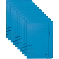 Djois carpeta clip secolor folio azul 10 piezas