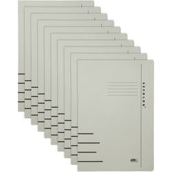 Djois carpeta clip secolor folio gris 10 piezas