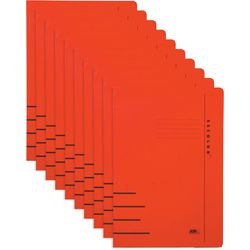 Djois carpeta clip secolor folio rojo 10 piezas