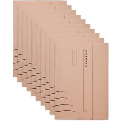 Djois carpeta clip secolor folio marrón 10 piezas