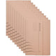 Djois carpeta clip secolor folio marrón 10 piezas