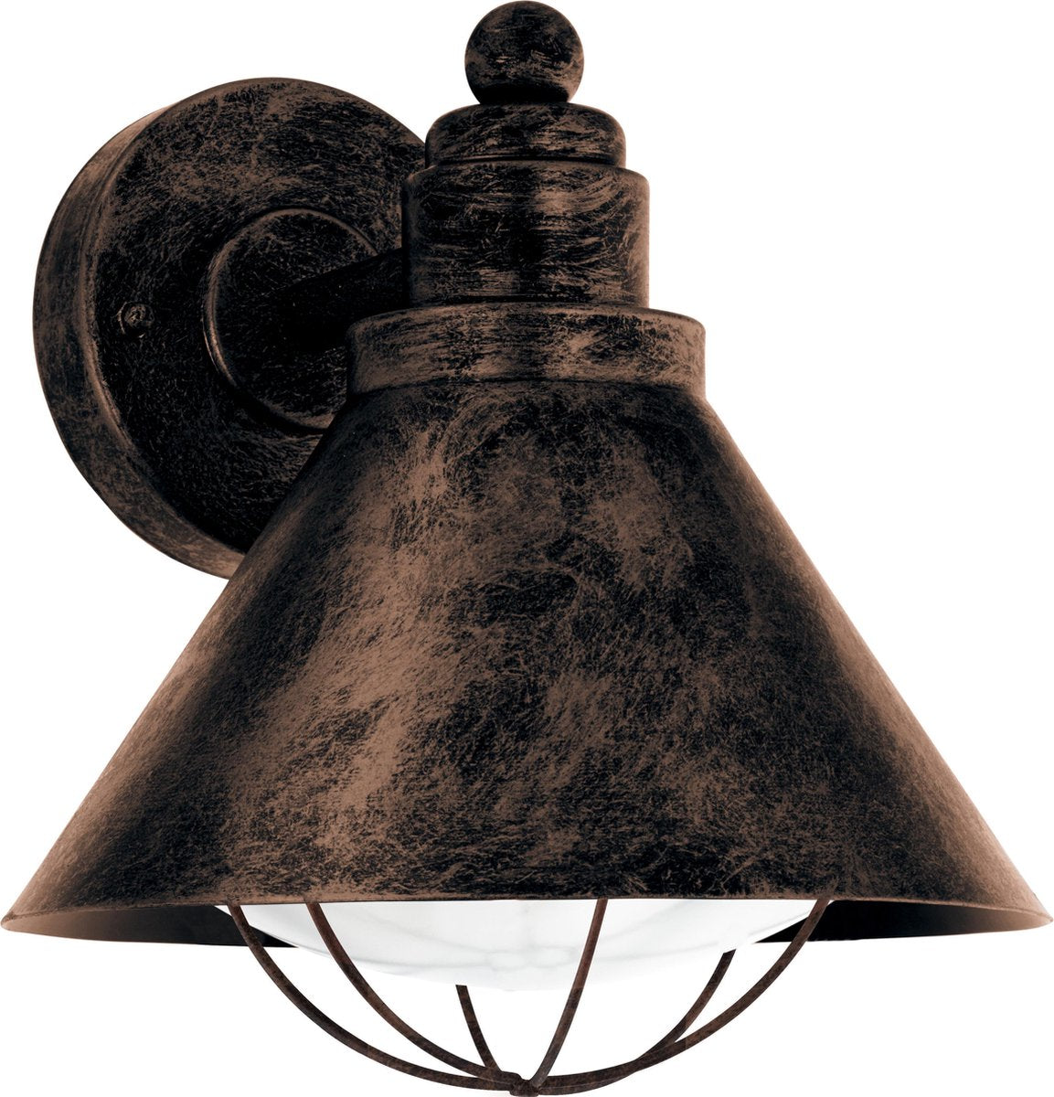 Eglo vintage barrosela - buitenverlichting - wandlamp - 1 lichts - koperkleurig